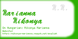 marianna mikonya business card